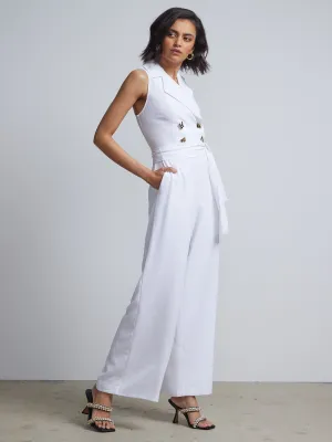 Belted Blazer Jumpsuit