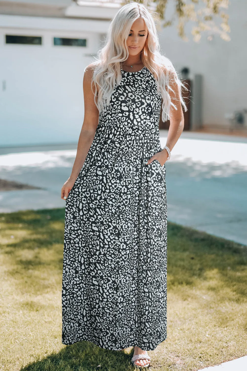 Black and White Maxi Dress