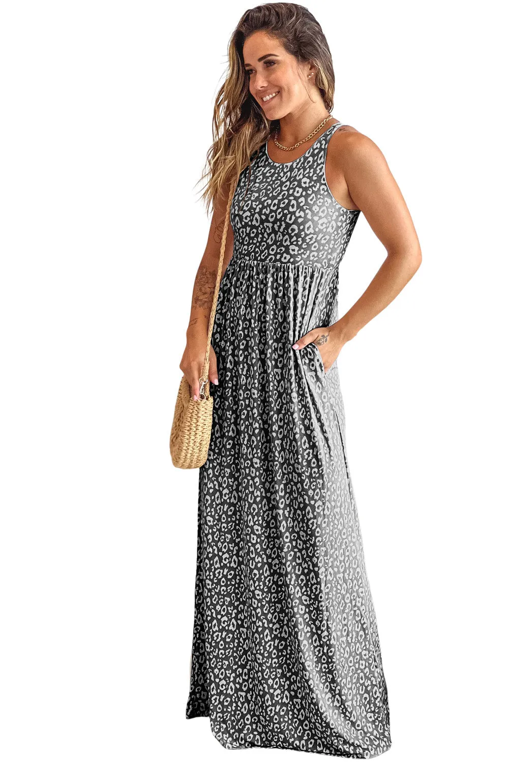 Black and White Maxi Dress
