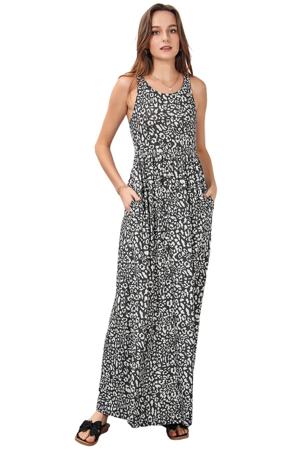 Black and White Maxi Dress