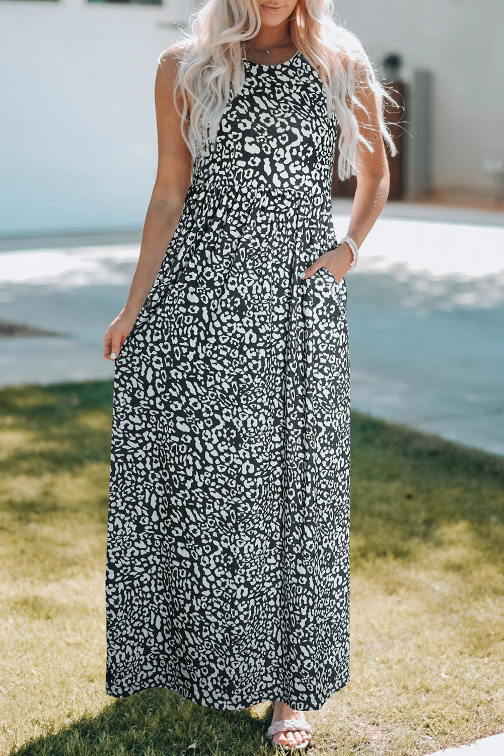 Black and White Maxi Dress