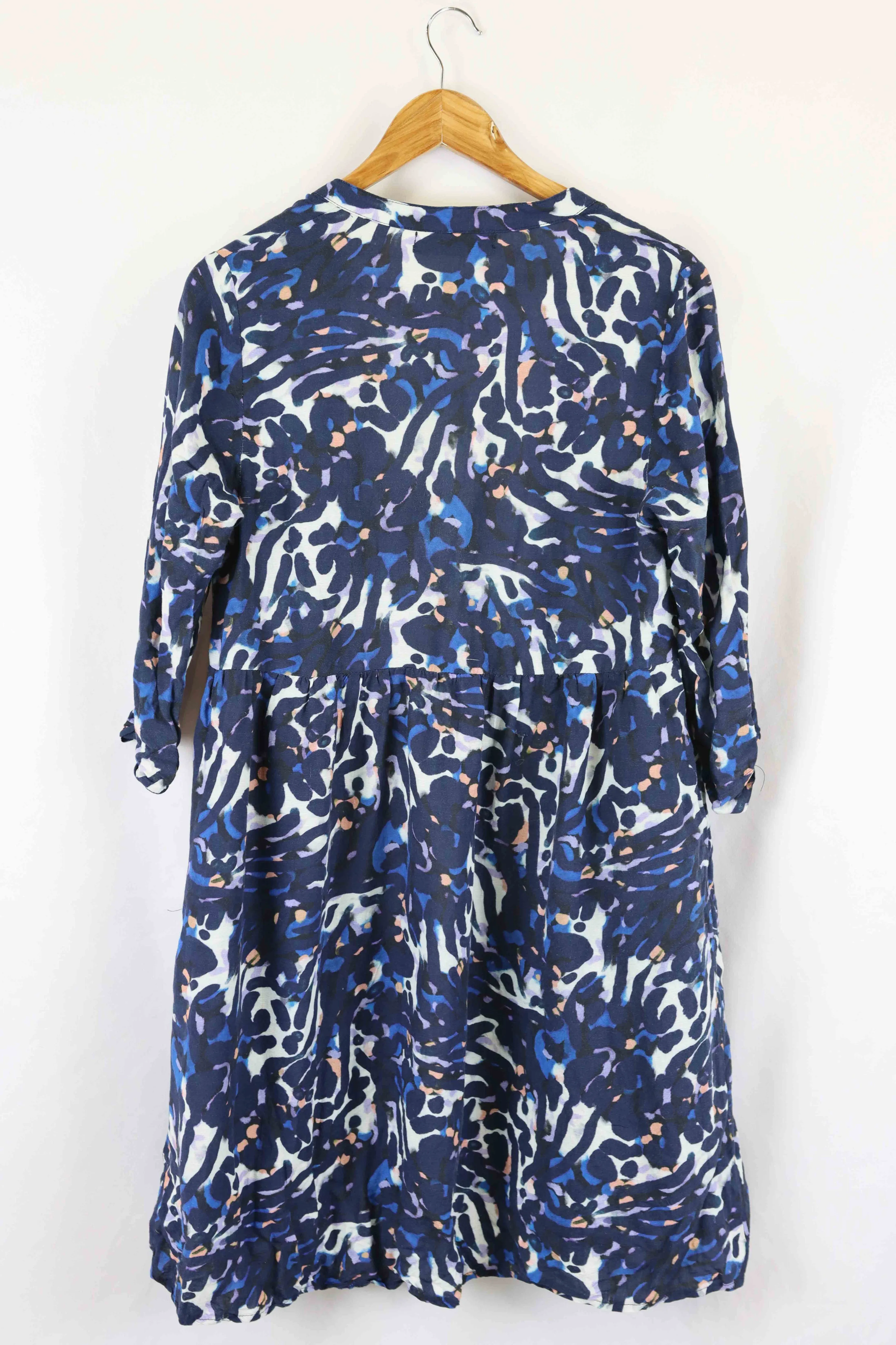 Blue Soul Blue Printed Mini Dress S