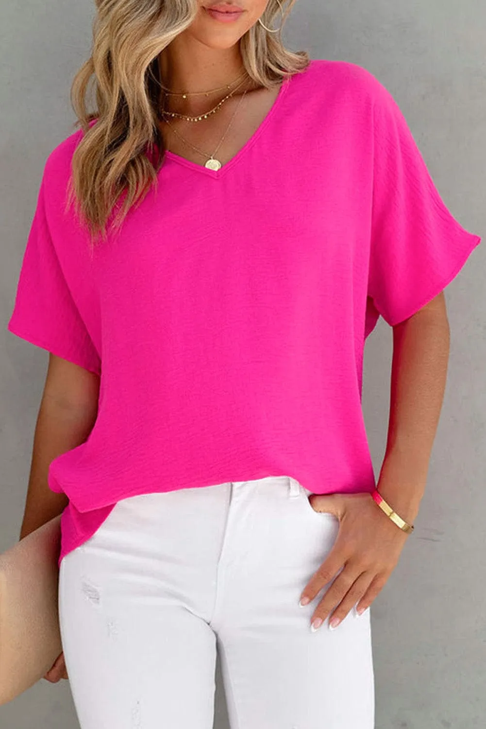 Casual Pink Blouse