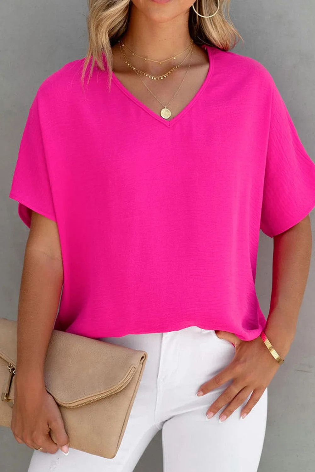 Casual Pink Blouse