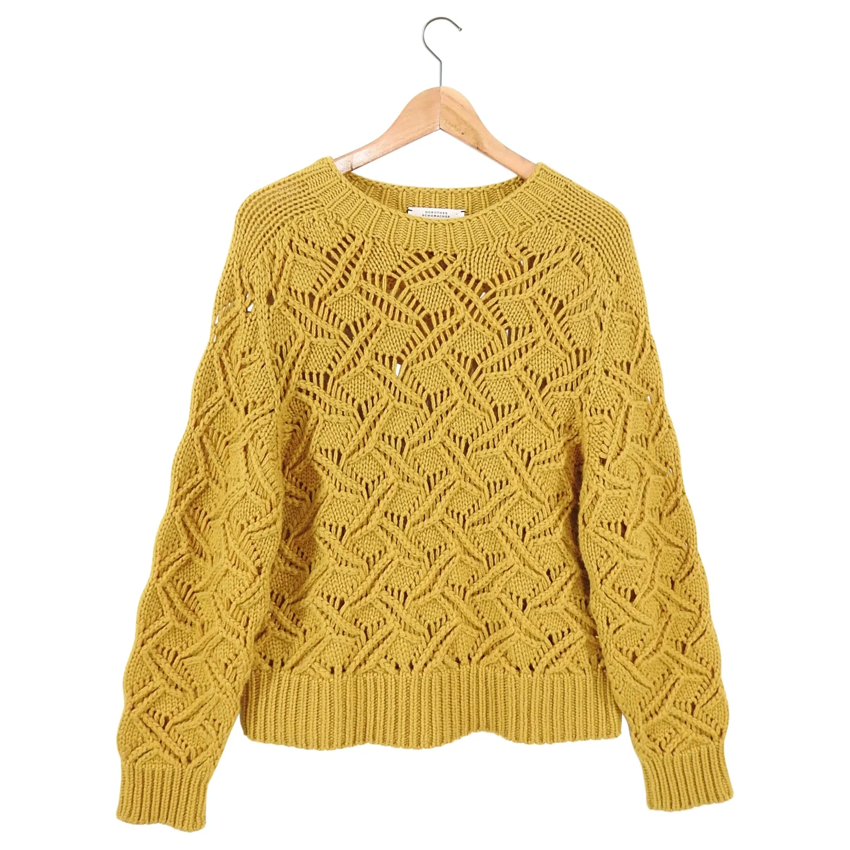 Dorothee Schumacher Mustard Yellow Cashmere Sweater - 4/6