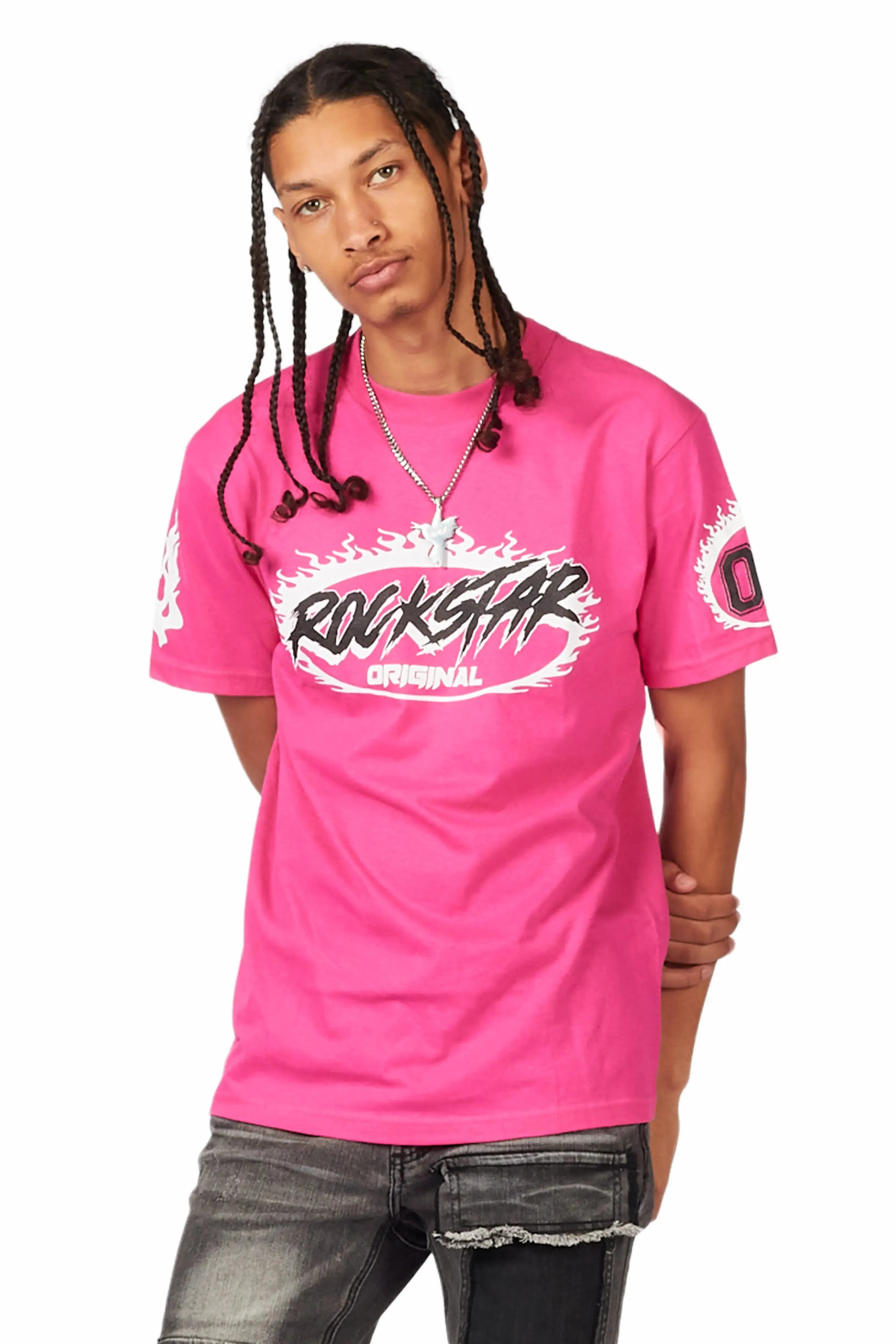 Draven Fuchsia Graphic T-Shirt