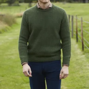 Killian Fern Ribbed Crew Neck Pullover