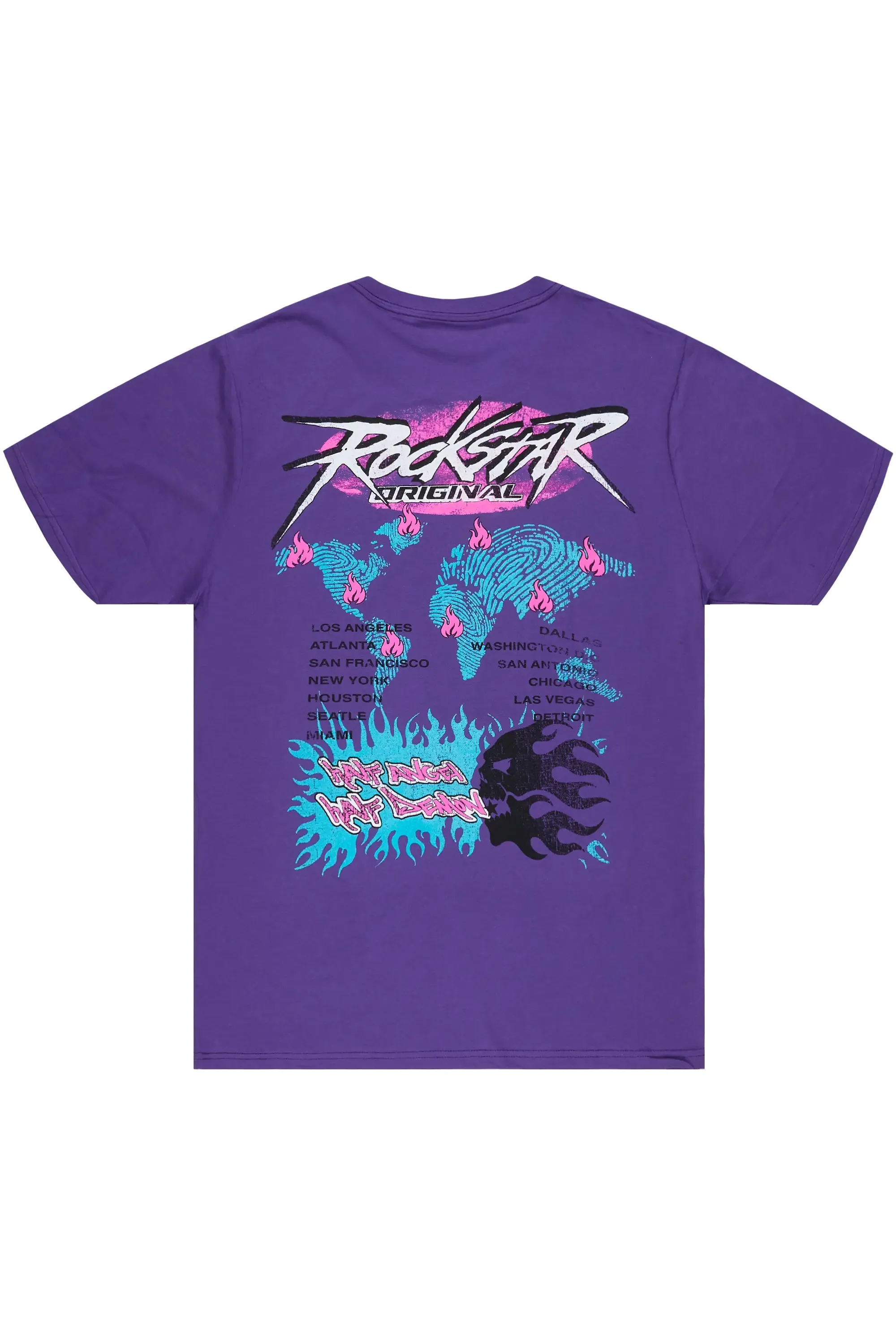 Latasha Purple Oversized T-Shirt