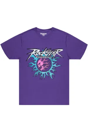 Latasha Purple Oversized T-Shirt