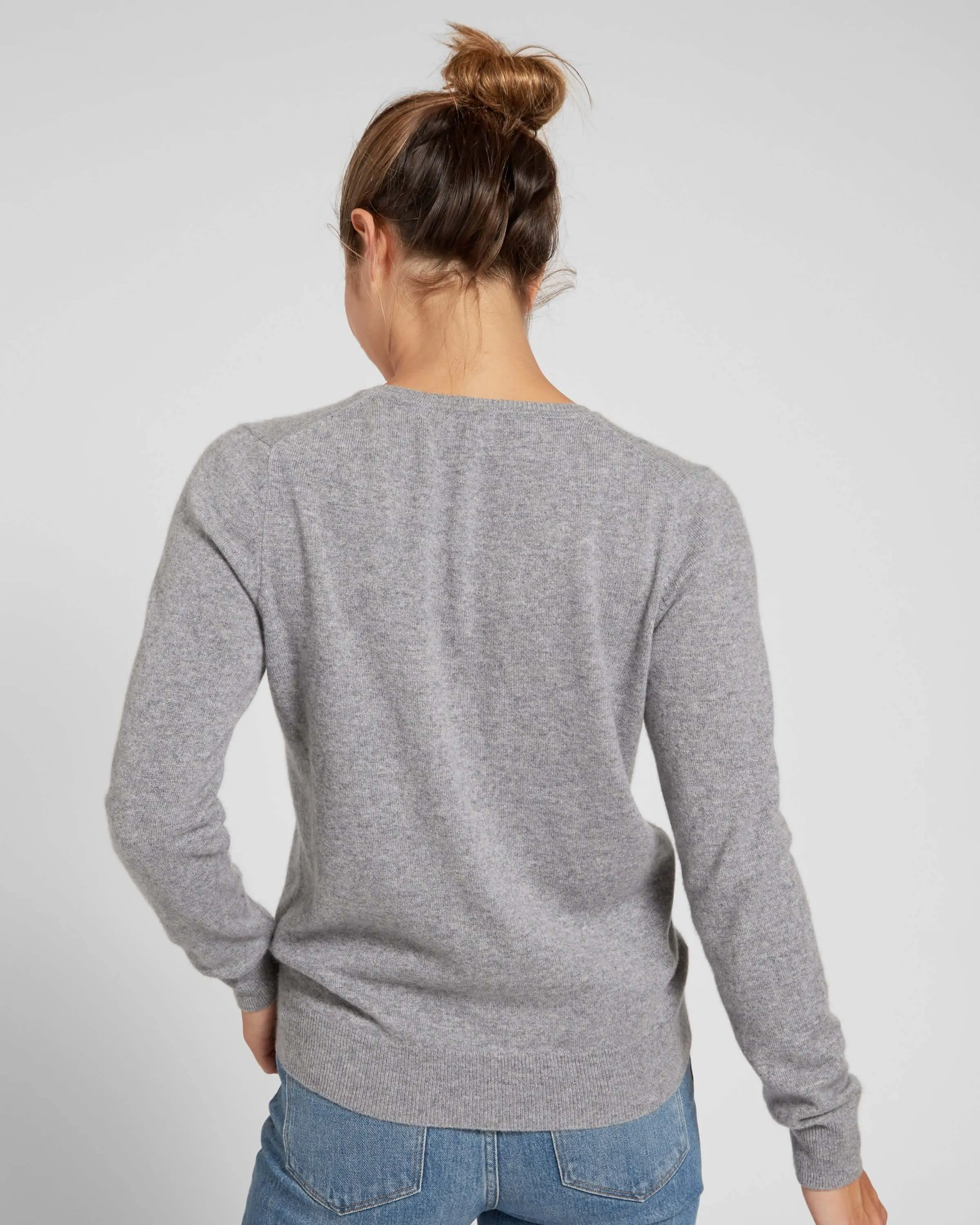 Mongolian Cashmere V-Neck Sweater