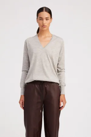 Oxford Cashmere Fitted V-Neck Sweater