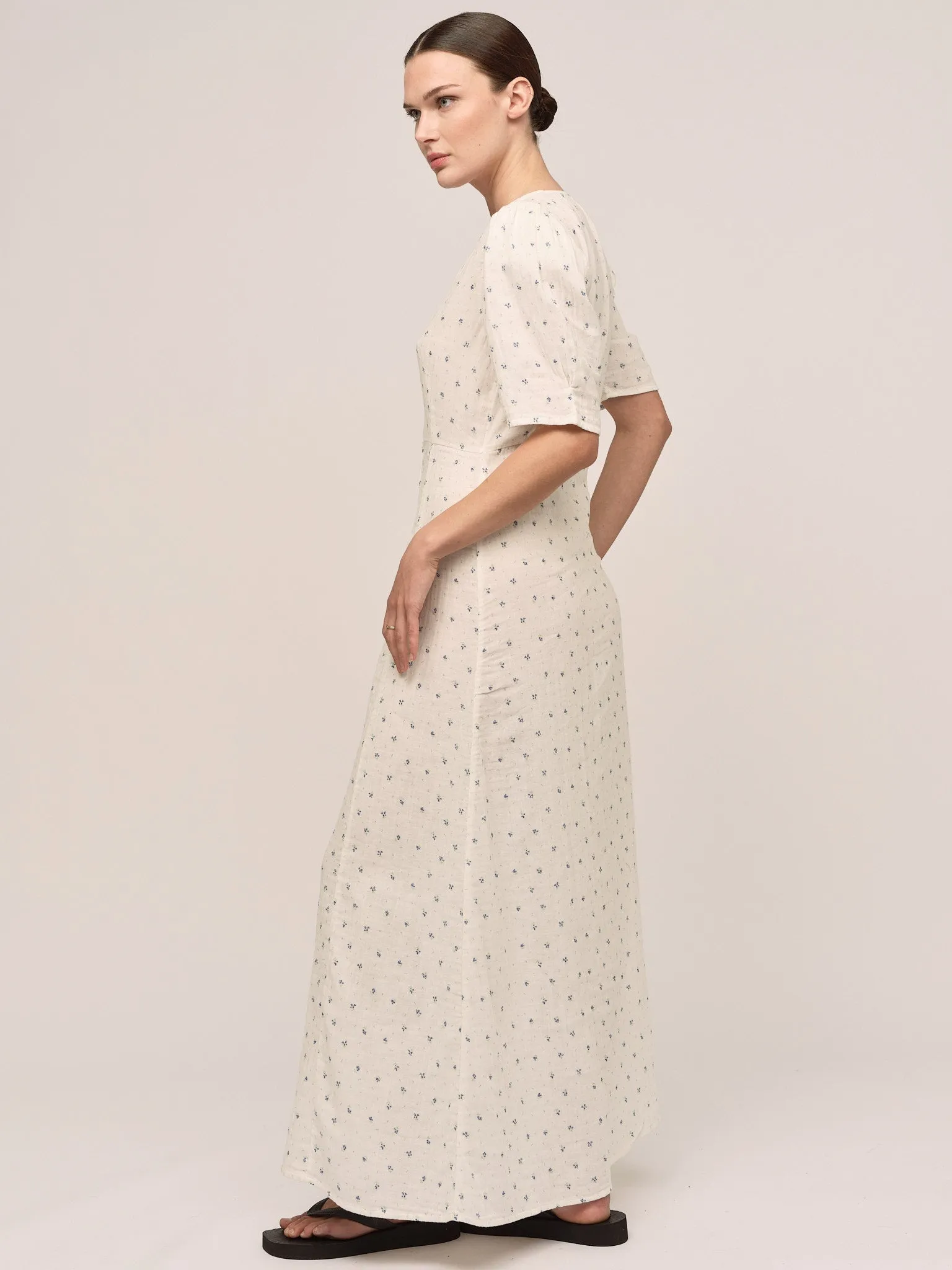 Seed Midi Dress - Petite Blue Flower