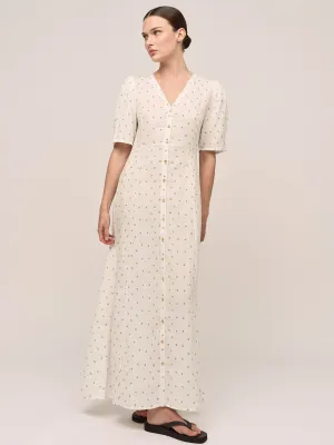Seed Midi Dress - Petite Blue Flower