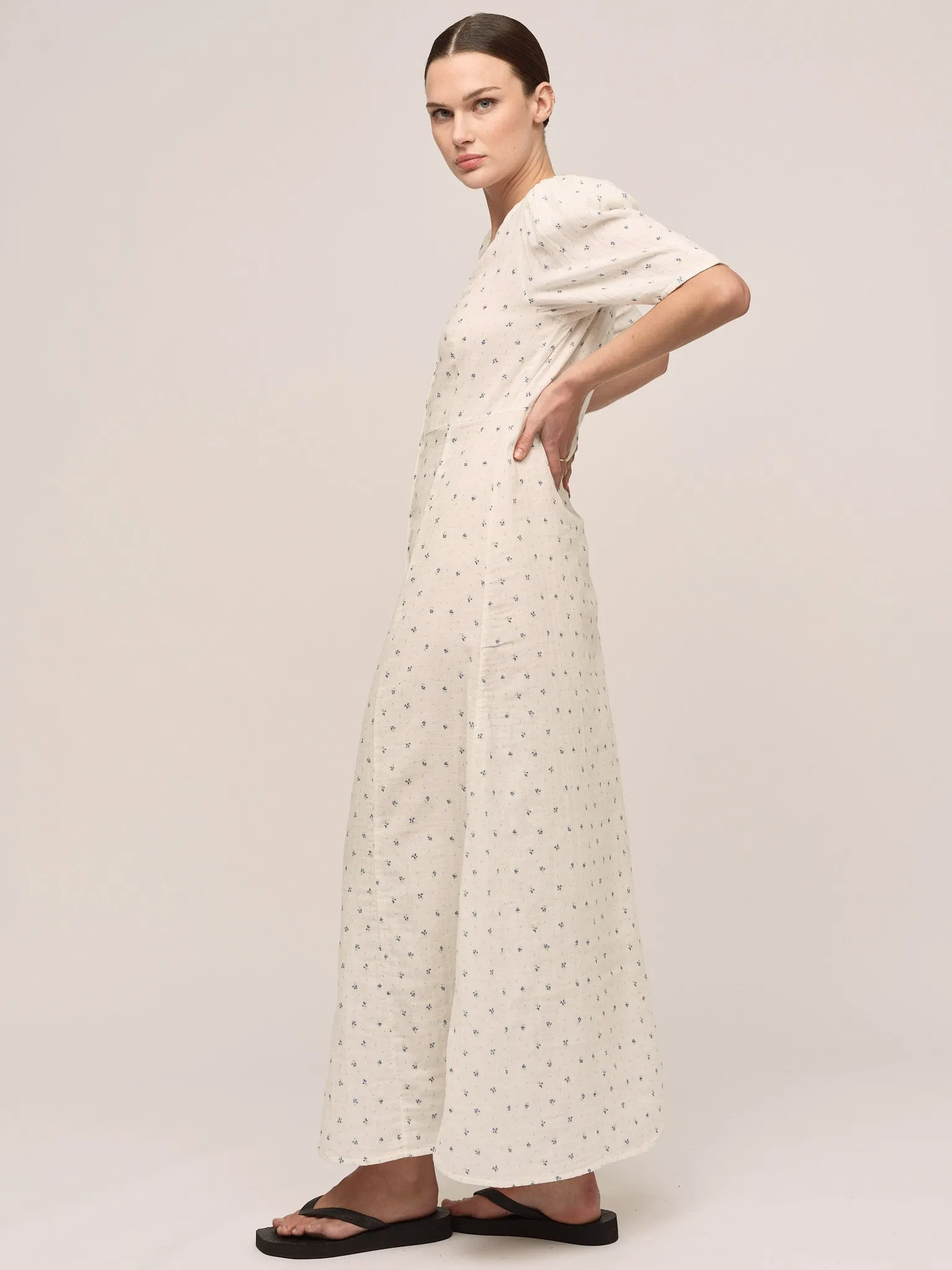 Seed Midi Dress - Petite Blue Flower