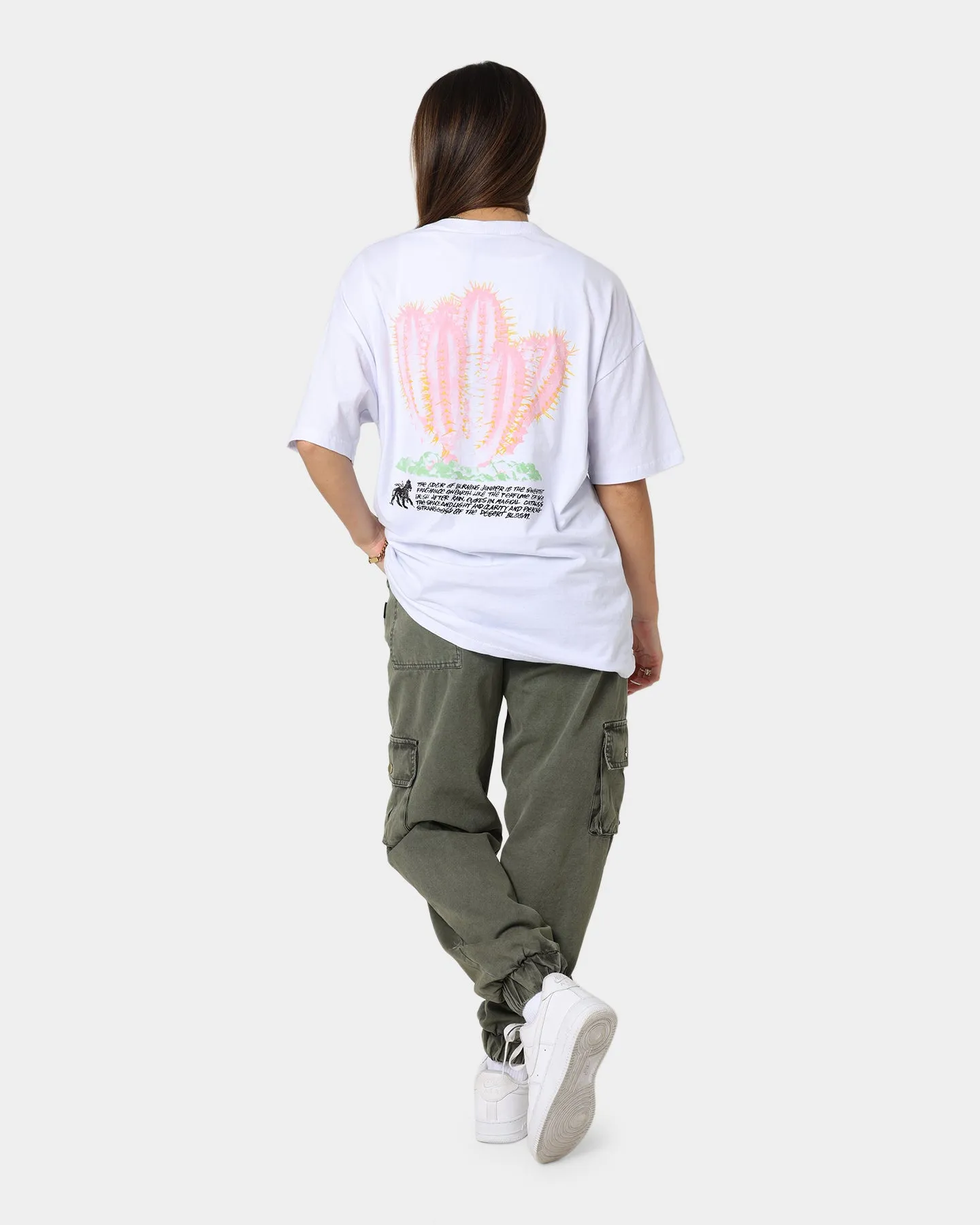 Stussy Women's Desert Bloom Relaxed T-Shirt White