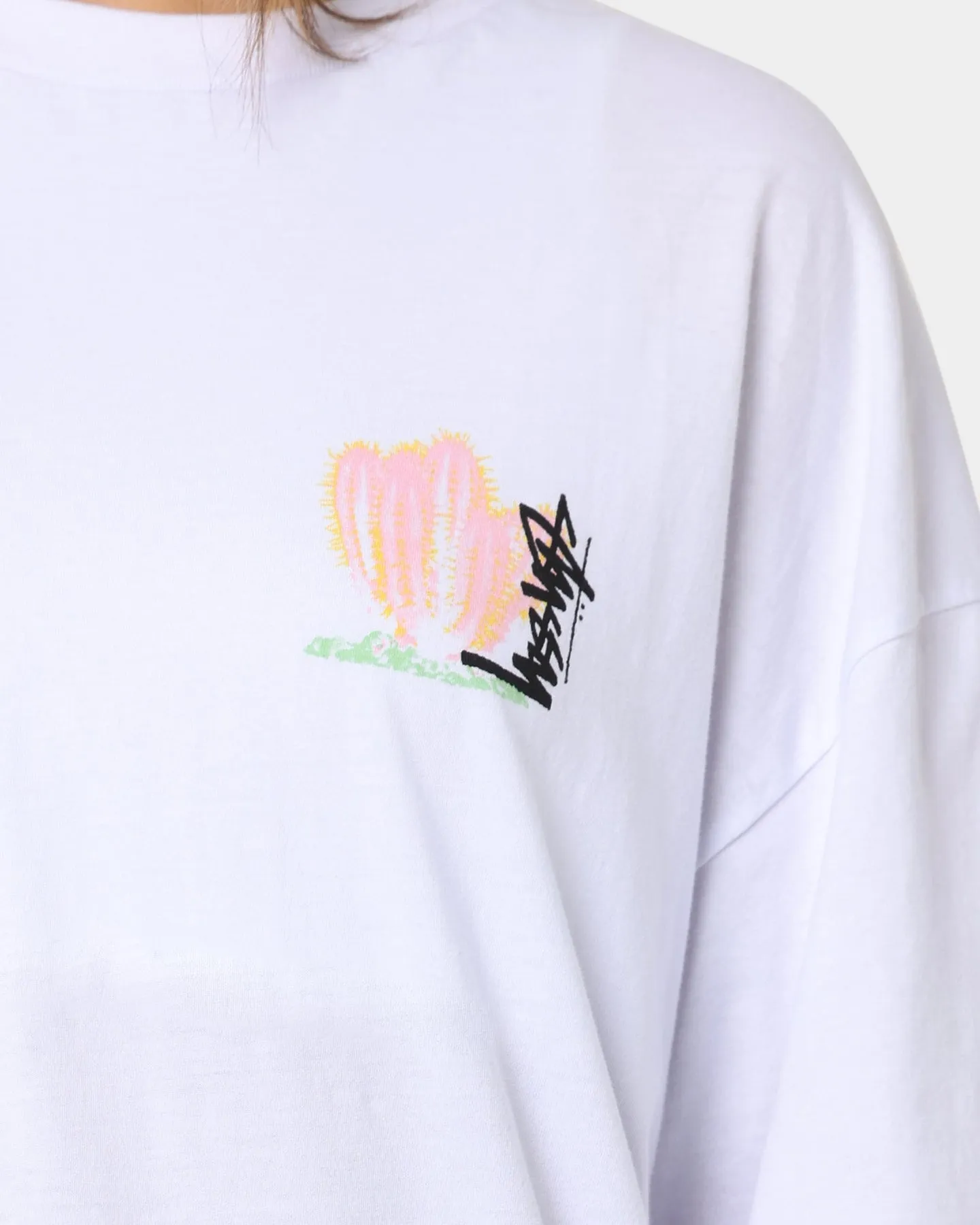 Stussy Women's Desert Bloom Relaxed T-Shirt White