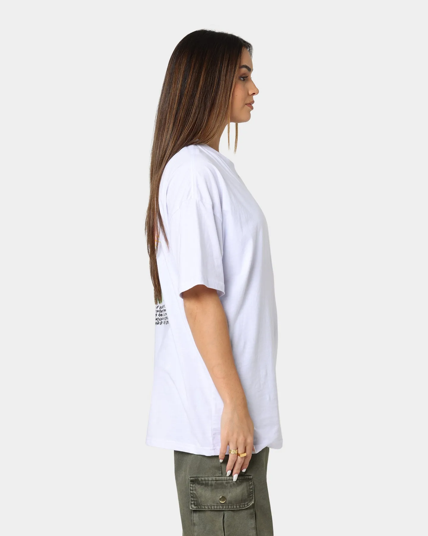 Stussy Women's Desert Bloom Relaxed T-Shirt White