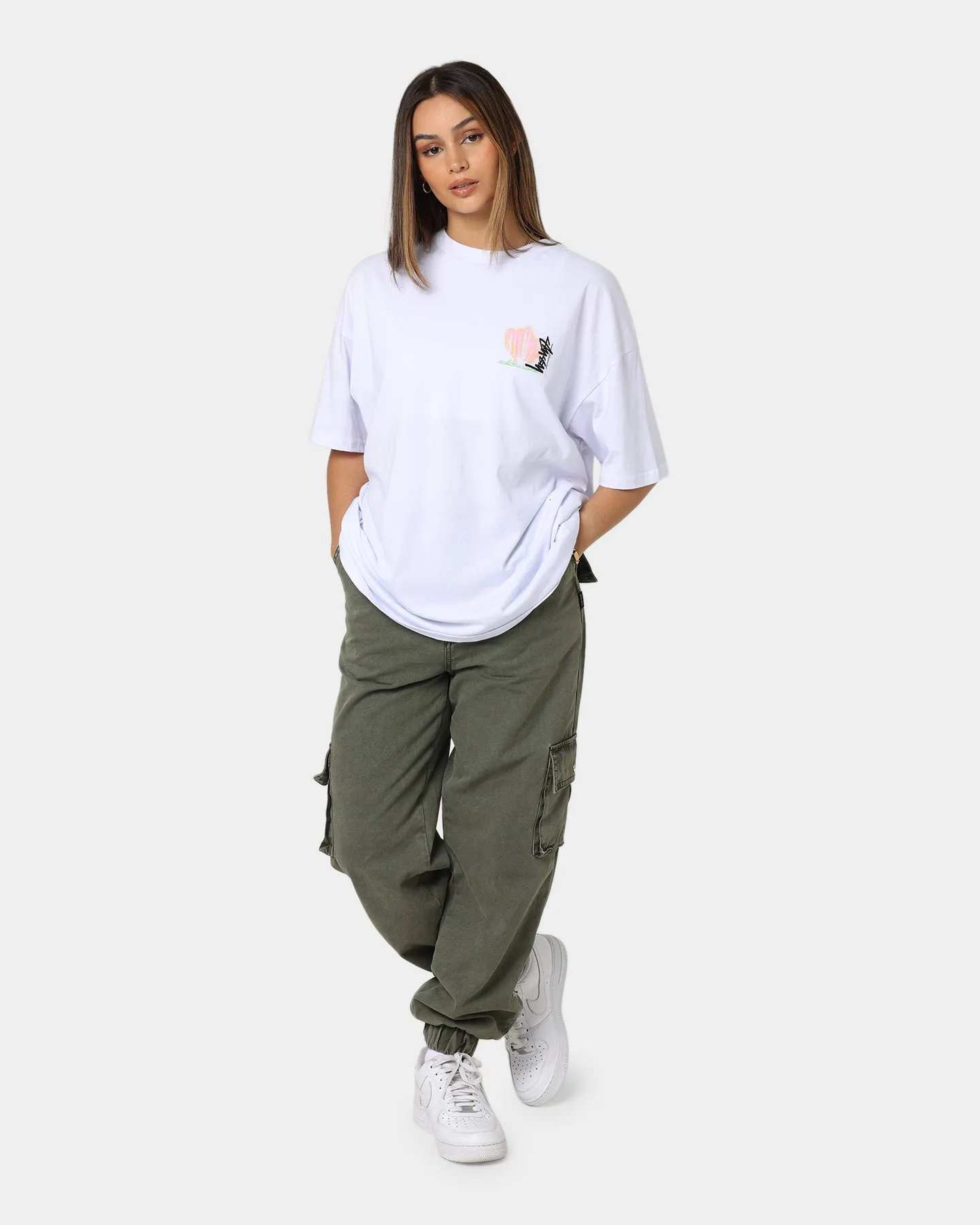 Stussy Women's Desert Bloom Relaxed T-Shirt White