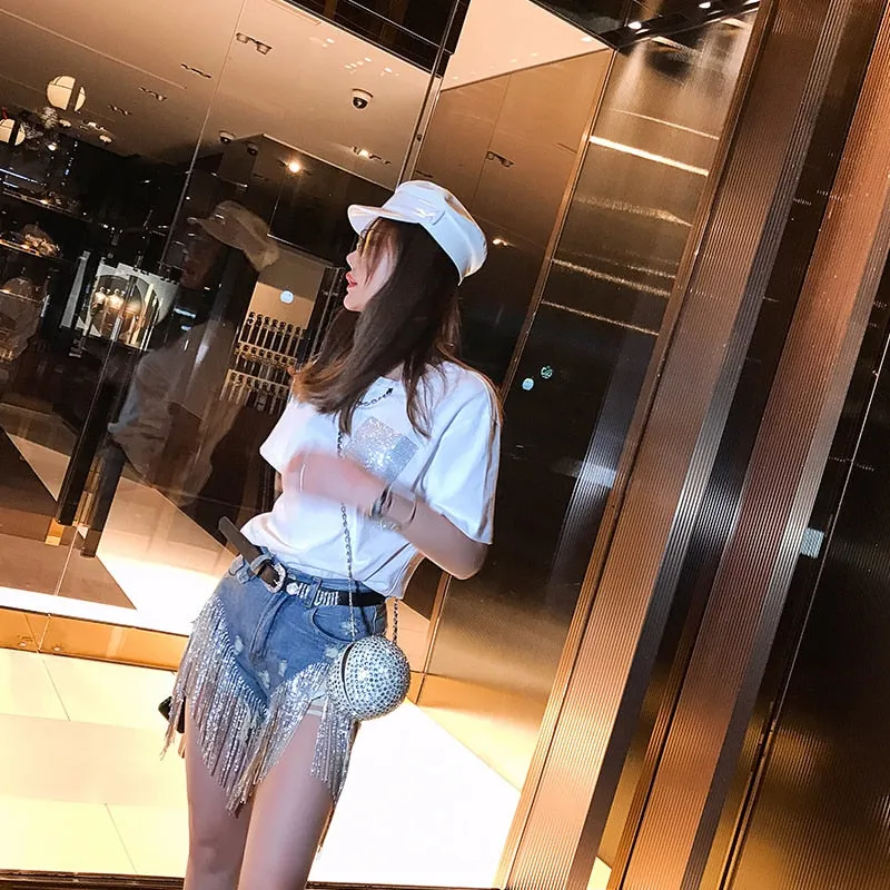Summer Cowboy Shorts High Waist