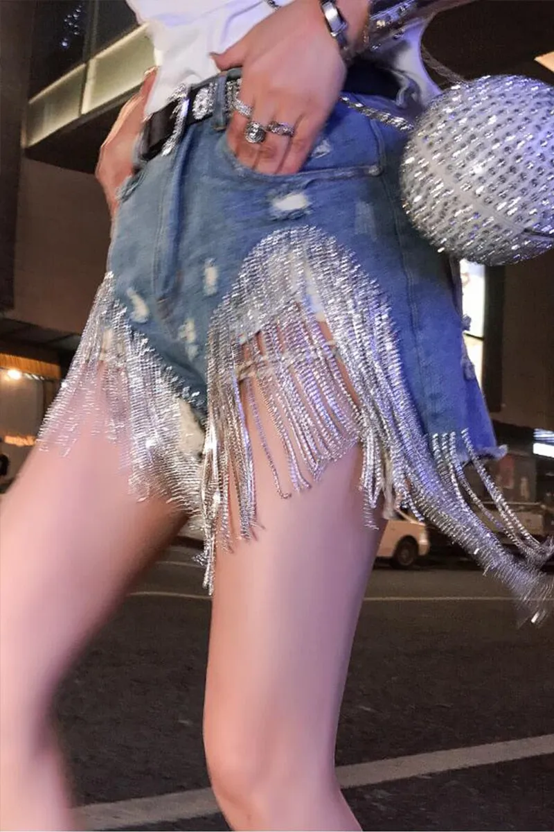 Summer Cowboy Shorts High Waist