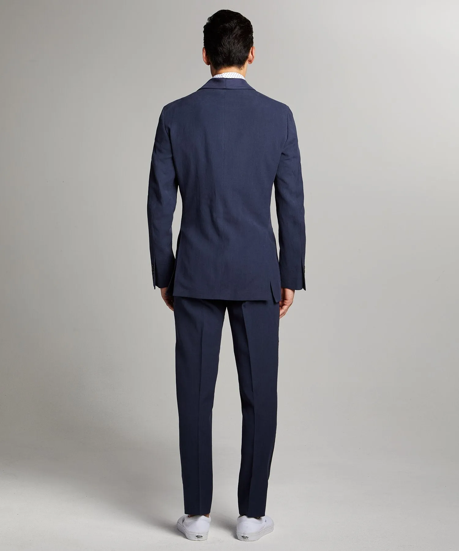 Sutton Shawl Collar Tuxedo in Navy Italian Linen