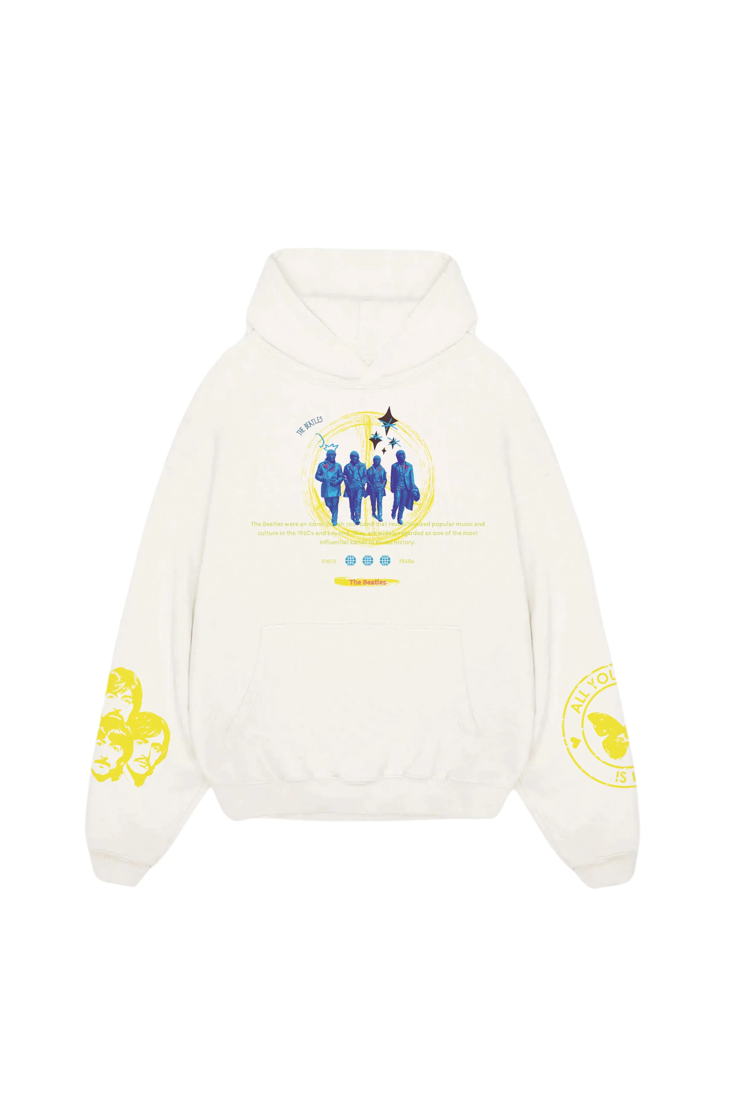 The Beatles Designed Oversized Hoodie